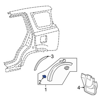 Honda OE - Wheel Arch Molding Clip