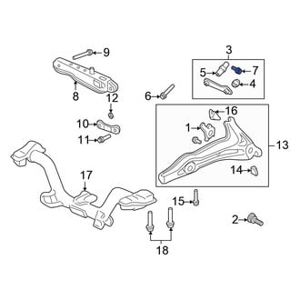 Honda OE - Suspension Shock Absorber Bolt