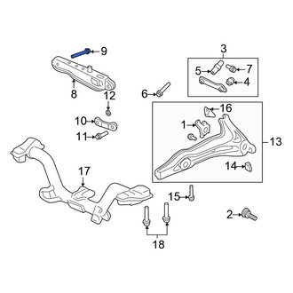 Honda OE - Rear Lower Suspension Control Arm Bolt