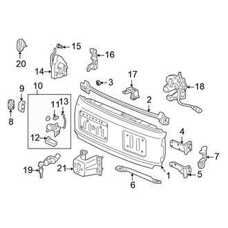 Honda OE - Back Door - Door & Components