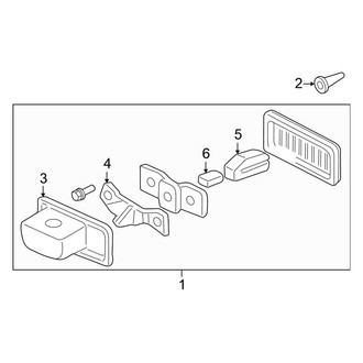 Honda OE - Rear Lamps - License Lamps