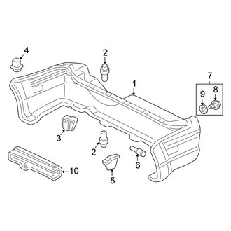 Honda OE - Rear Bumper - Bumper & Components