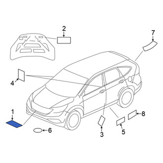 Honda OE - A/C System Information Label