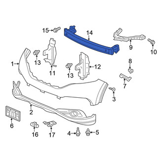 Honda OE - Front Bumper Impact Bar