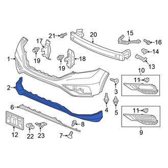 Honda OE - Front Lower Bumper Cover