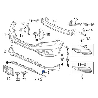 Honda OE - Valance Panel Clip
