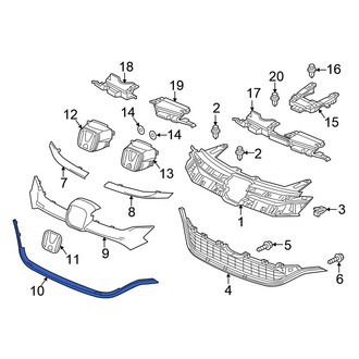 Honda OE - Front Lower Grille Molding