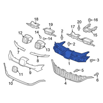 Honda OE - Front Upper Grille