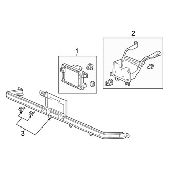 Honda OE - Grille - Electrical Components (Adaptive Cruise Control), (Touring)
