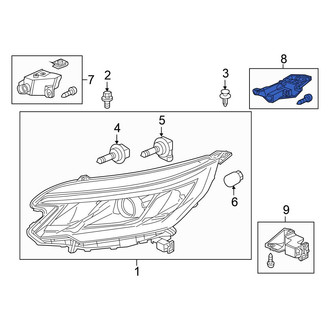 Honda OE - Front Right Headlight Bracket