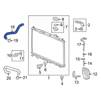 Honda OE - Upper Radiator Coolant Hose