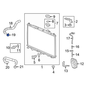 Honda OE - Lower Radiator Hose Clamp