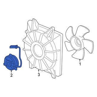 Honda OE - Left Engine Cooling Fan Motor