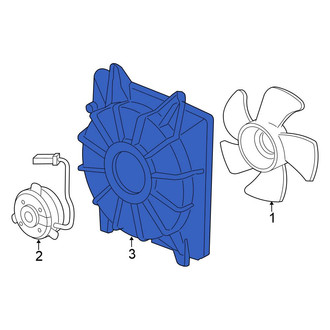 Honda OE - Engine Cooling Fan Shroud