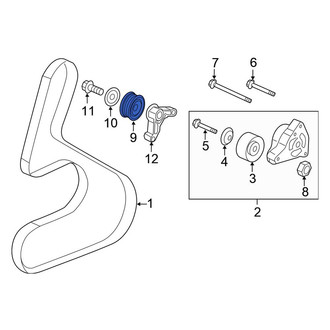 Honda OE - Accessory Drive Belt Idler Pulley