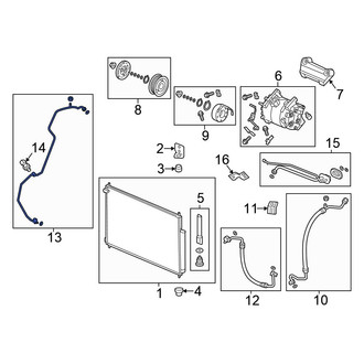 Honda OE - A/C Refrigerant Discharge Hose