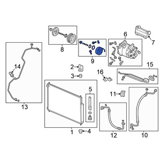 Honda OE - A/C Compressor Clutch Coil