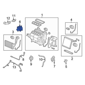 Honda OE - Left HVAC Blend Door Actuator