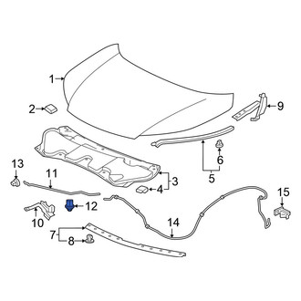 Honda OE - Hood Prop Rod Retainer