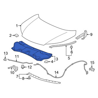 Honda OE - Front Hood Insulation Pad