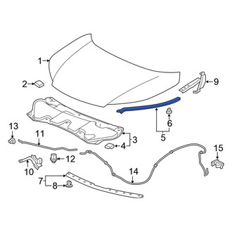 Honda OE - Front Left Hood Seal