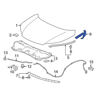 Honda OE - Front Left Hood Hinge