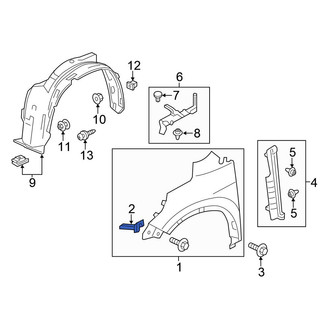 Honda OE - Right Fender Bracket