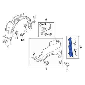 Honda OE - Rear Left Fender Seal