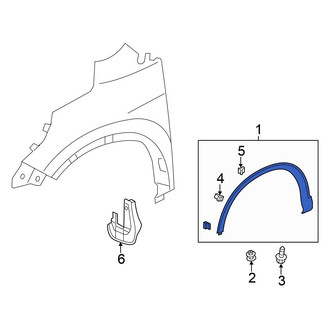 Honda OE - Front Right Wheel Arch Molding