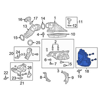 Honda OE - Lower Engine Air Intake Resonator