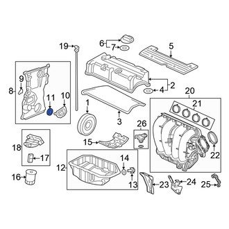 Honda OE - Rear Engine Crankshaft Seal