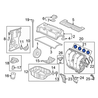 Honda OE - Upper Engine Intake Manifold Gasket