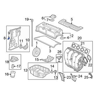 Honda OE - Engine Timing Cover Gasket