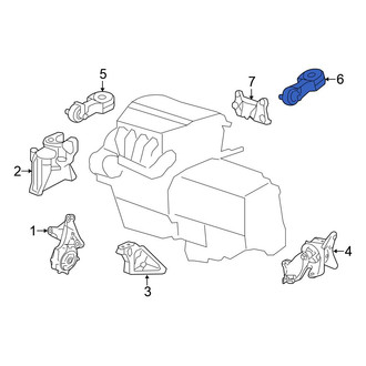 Honda OE - Lower Engine Support Rod