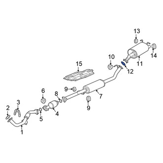 Honda OE - Rear Exhaust Muffler Gasket