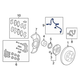 Honda OE - Front Left ABS Wheel Speed Sensor