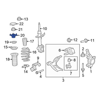 Honda OE - Front Suspension Strut Mount