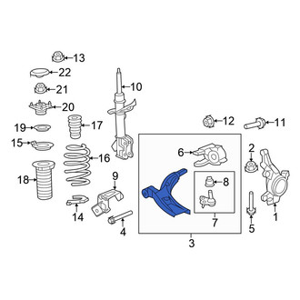Honda OE - Front Left Suspension Control Arm