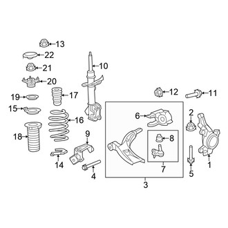 Honda OE - Front Suspension - Suspension Components