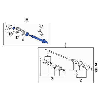 Honda OE - CV Intermediate Shaft