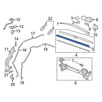 Honda OE - Rear Wiper Blade Refill