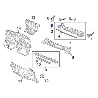 Honda OE - Upper Fender Molding Retainer