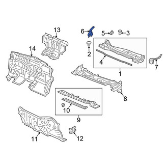 Honda OE - Front Right Cowl Extension