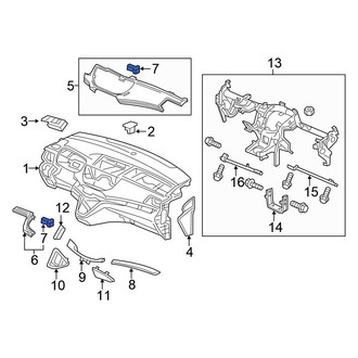 Honda OE - Instrument Panel Pad Clip