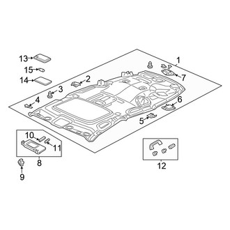 Honda OE - Roof - Interior Trim (With Sunroof), (EX / EX-L)