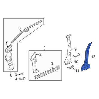 Honda OE - Right Inner Body B-Pillar