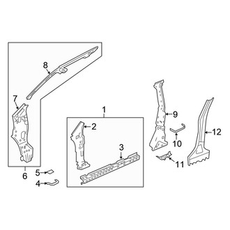 Honda OE - Pillars, Rocker & Floor - Center Pillar
