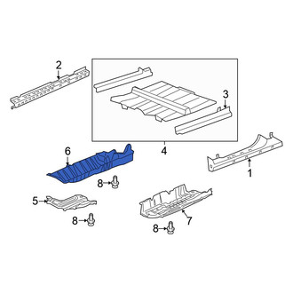 Honda OE - Center Right Floor Pan Splash Shield