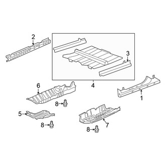 Honda OE - Pillars, Rocker & Floor - Floor & Rocker