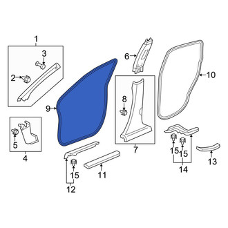Honda OE - Front Inner Door Seal